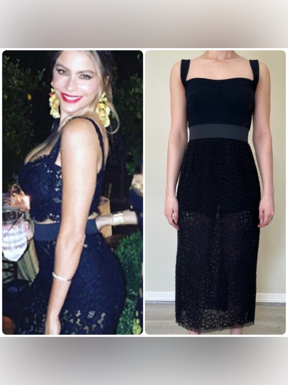 New! Dolce & Gabanna Black Sheer Lace Midi Skirt 🖤 🐆 size 3& or US XS - Picture 4 of 16